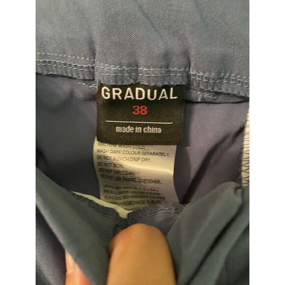 Gradual G Womens Waist 38, Shorts Blue Grey Bermuda Pockets Lightweight - Picture 4 of 5